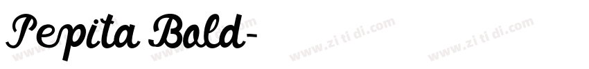 Pepita Bold字体转换
